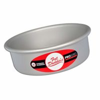 Round Cake Pan 6 x 2 Inch Silver