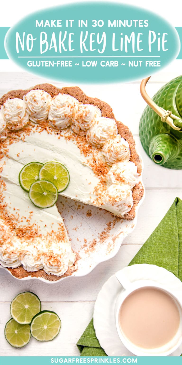 Easy Low Carb Key Lime Pie Recipe Sugar Free, Gluten Free, and Keto!
