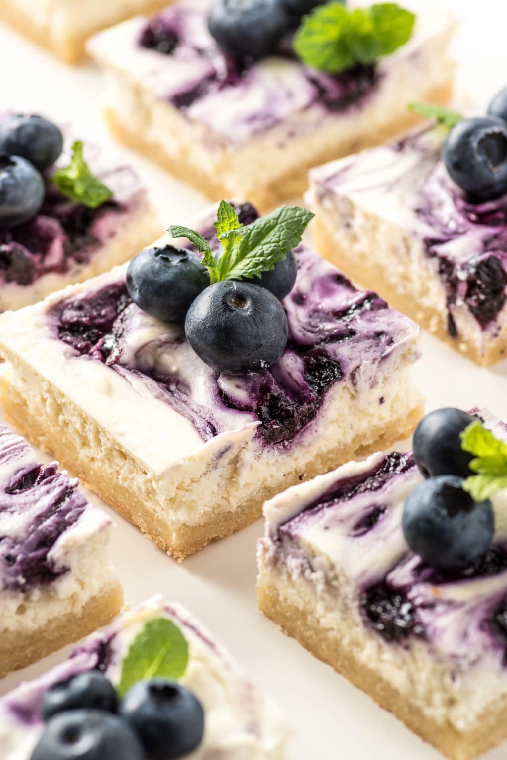 Gluten Free Blueberry Cheesecake Bars ( Low Carb & Keto Friendly)