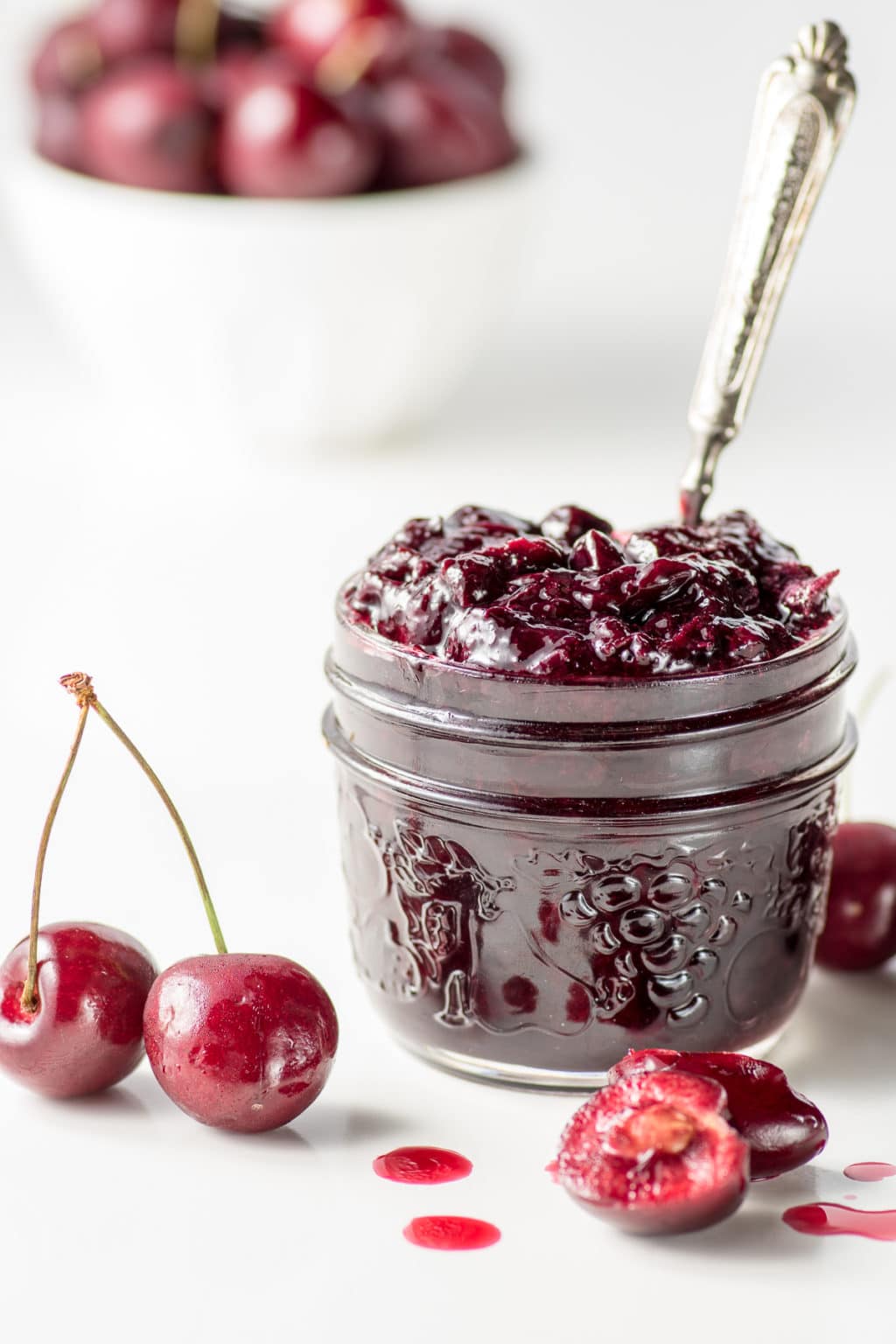 Cherry Jam Recipe Made Without Sugar (Shelf Stable and Gooey!)