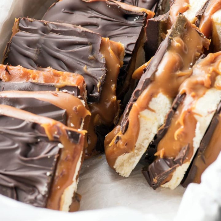 Low Carb Millionaire Bars, A Perfect Treat for the Holiday Season.
