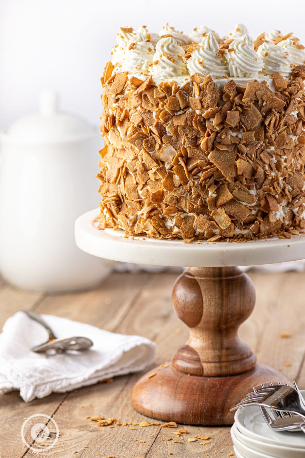 Beautiful Keto Coconut Cake With Sweet Creamy Frosting