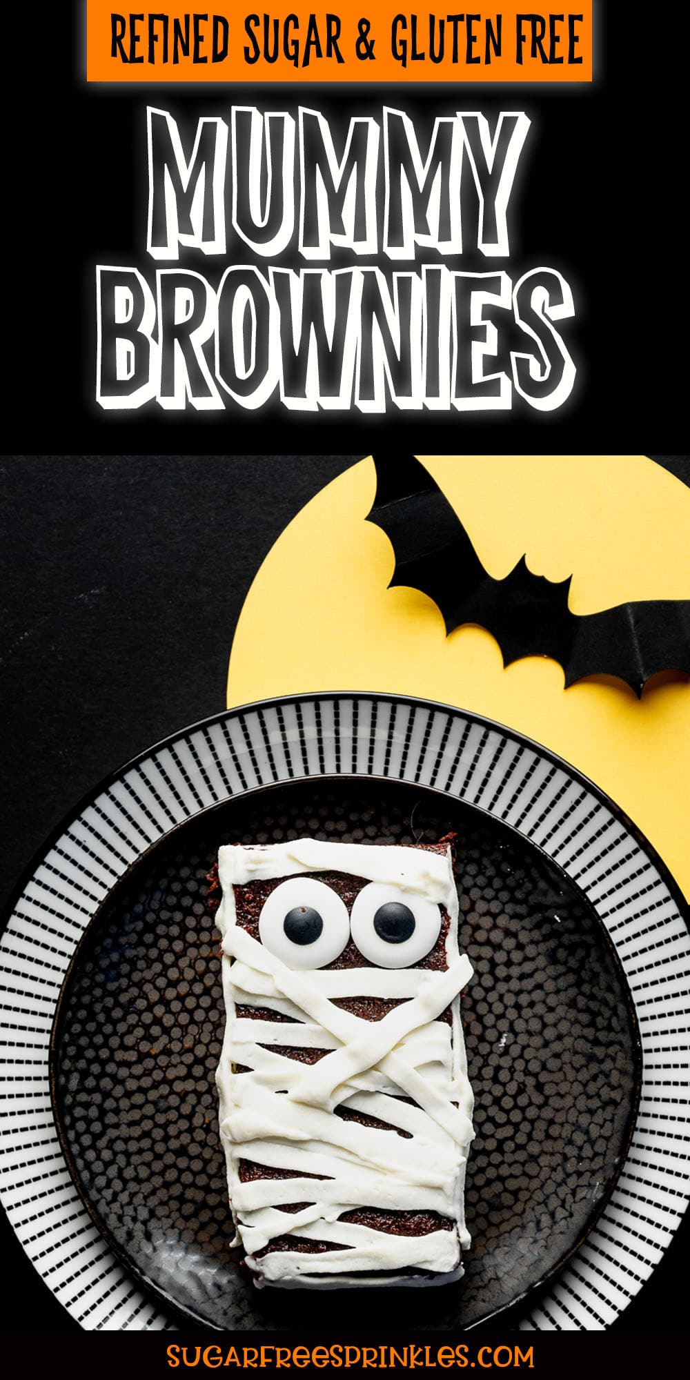 Halloween Mummy Sugar-Free Brownie Treats (Gluten-Free & Low Carb)