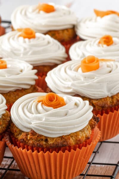 Low Carb Carrot Cake Muffins With Cream Cheese Frosting