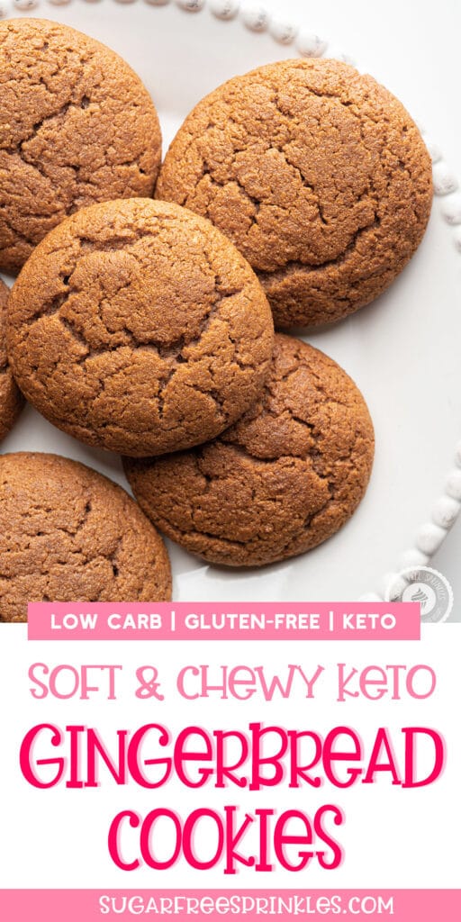 Keto Gingerbread Cookies - Gluten and Sugar Free!