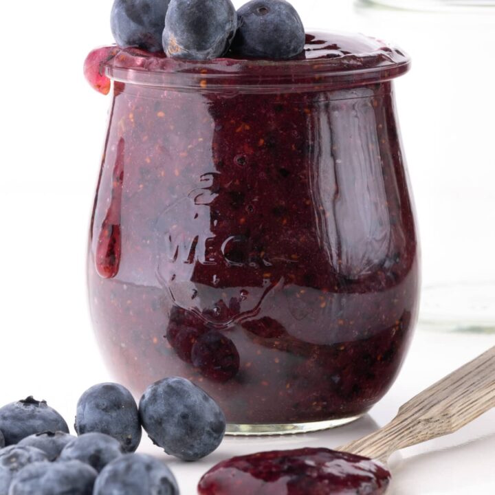 Keto Blueberry Freezer Jam With The Perfect Texture