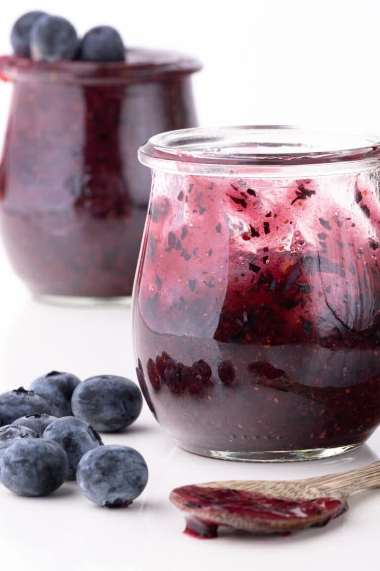 Keto Blueberry Freezer Jam With The Perfect Texture